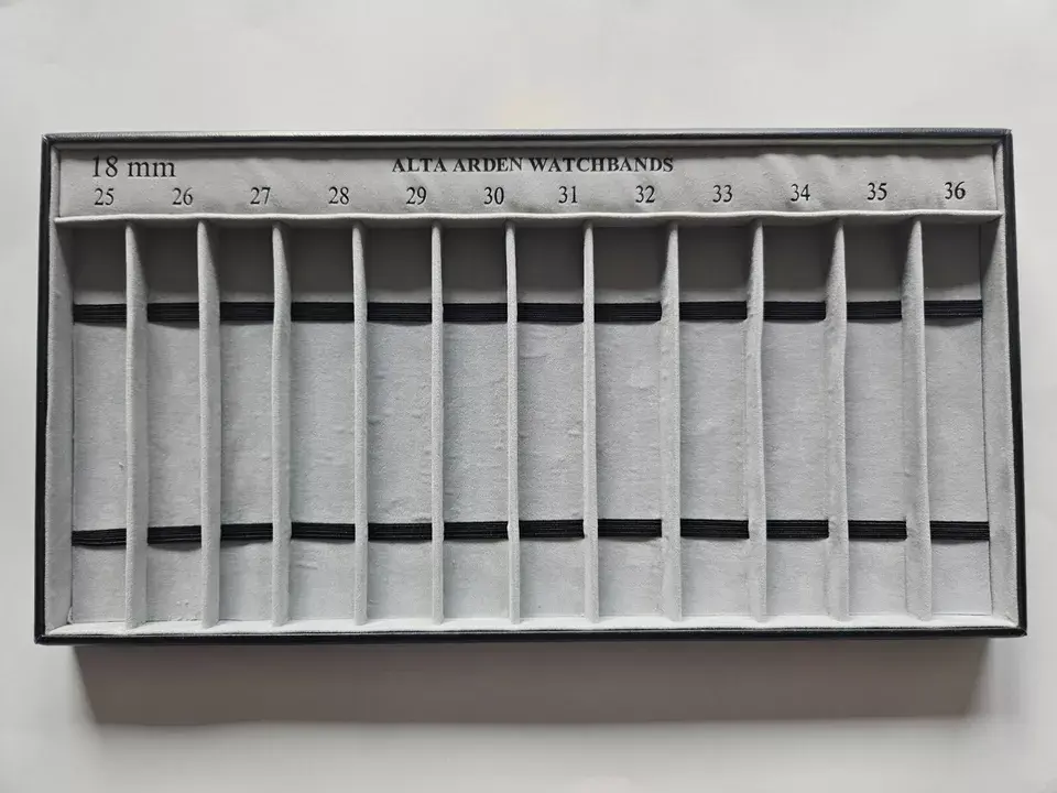 Thumbnail: 18mm Watch Bands Display Tray - ( 12 Slots / 7" by 14" )