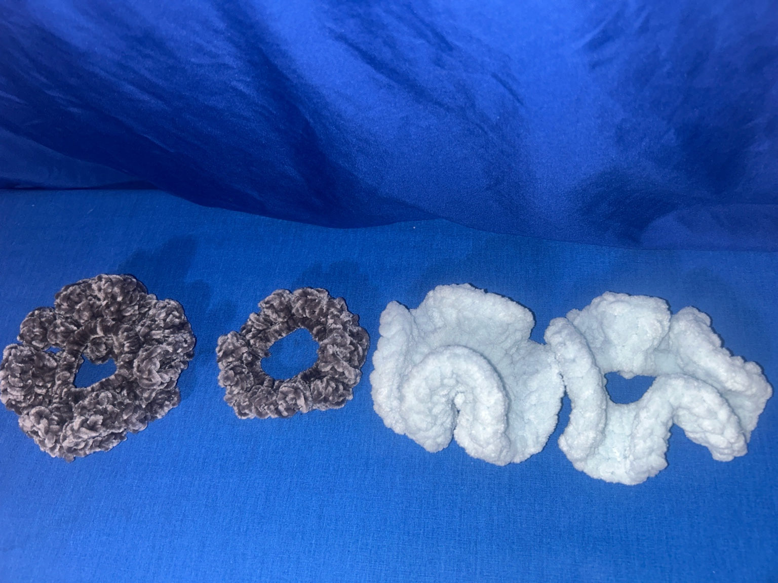 Handmade Plush Crochet Scrunchies