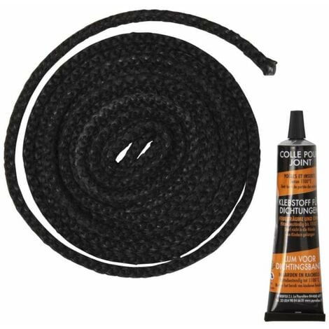 Kit de Joint Tressé 6mm (2M50 + Colle 17ml)