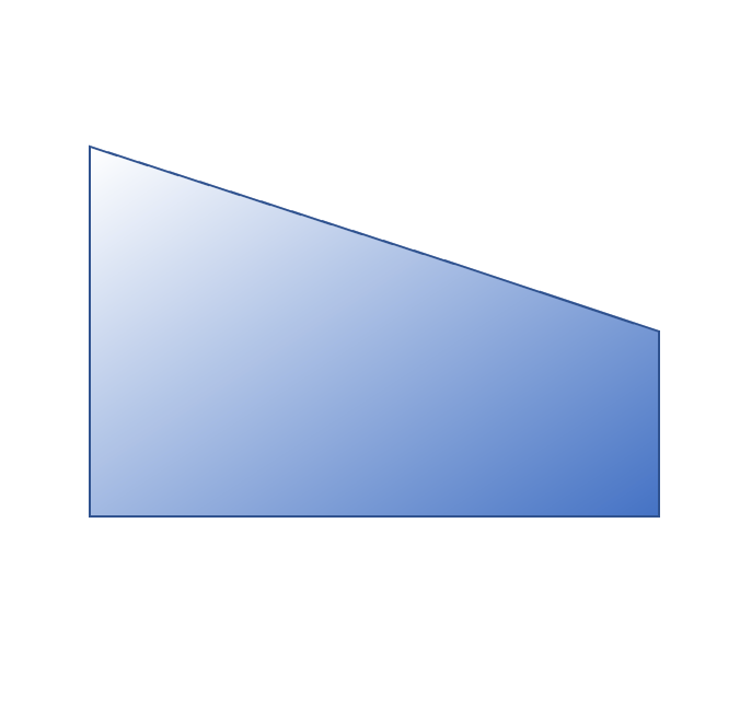 Poêle Chti Poêle – Vitre Façade Trapèze Rectangle – Invicta – 470/30x225/145x4mm