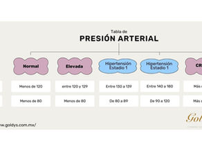 Tabla de presión arterial en adultos mayores
