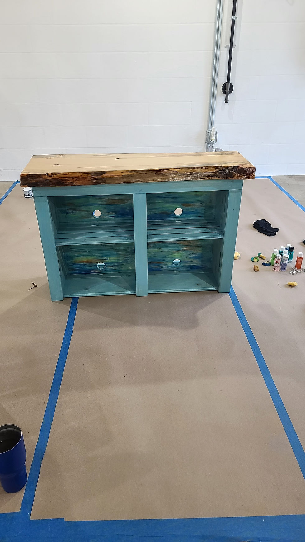 Handmade & Painted TV Stand