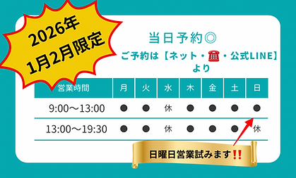 グリーンとホワイト　シンプル　電話番号と診療時間　歯医者　クリニック　名刺 - 2.png