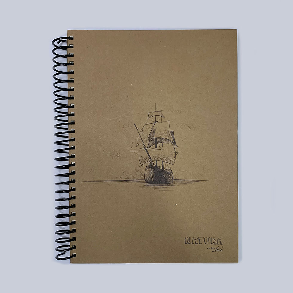 Thumbnail: ColorLiva® NATURA 17x24 HARDCOVER NOTEBOOK 80 SHEETS
