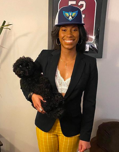 Tyasha Harris and Anonymous Puppy