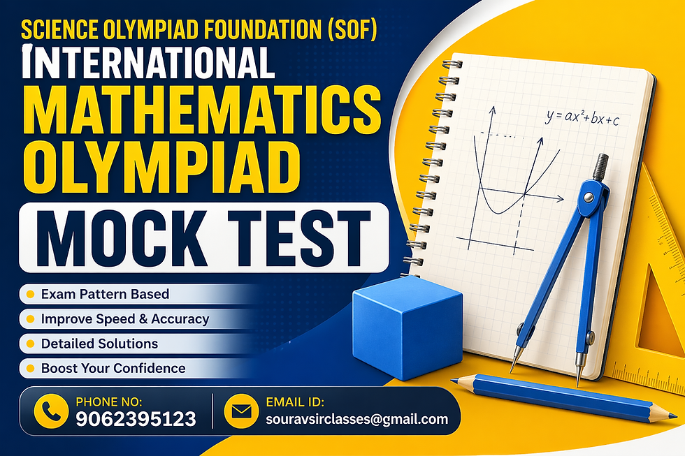 Science Olympiad Foundation International Mathematics Olympiad mock test page displaying structured practice questions, mathematical problem-solving exercises, and detailed step-by-step solutions for students. This educational resource highlights exam preparation strategies, concept clarity, and performance improvement techniques, helping learners enhance accuracy, speed, and confidence for SOF IMO competitive exams.