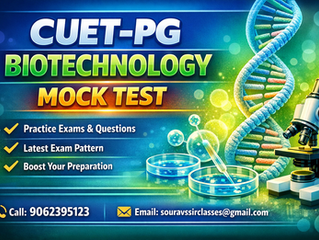 CUET PG Biotechnology mock test interface showing multiple-choice questions, detailed solutions, and exam-based practice content designed for postgraduate entrance preparation. Ideal for students preparing for biotechnology exams with structured questions, concept revision, and performance improvement tools.