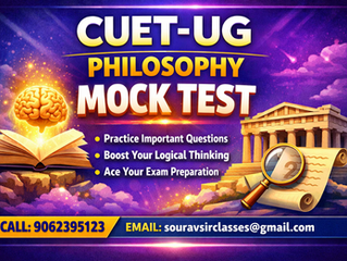 Ultimate CUET-UG Philosophy Mock Test Series: Practice Questions, Detailed Solutions & Exam-Oriented Preparation Guide for Top Scores