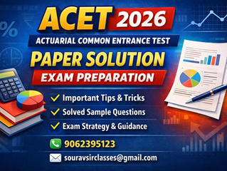 ACET 2026 paper solution with detailed step-by-step explanations and answer key