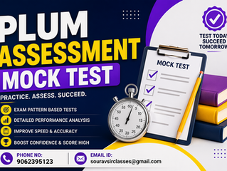 Plum Assessment Mock Test interface showing aptitude, logical reasoning, and problem-solving questions with multiple-choice answers and detailed explanations. Designed for students and job aspirants preparing for recruitment assessments, the screen highlights performance tracking, time-based practice, and real exam simulation to improve speed, accuracy, and confidence in competitive evaluation tests.