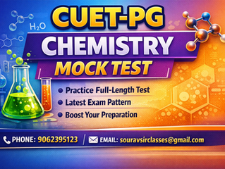 CUET PG Chemistry mock test interface showing practice questions with detailed solutions, designed for postgraduate entrance exam preparation. Ideal for students aiming to improve accuracy, speed, and conceptual understanding through structured mock exams and exam-oriented question patterns.