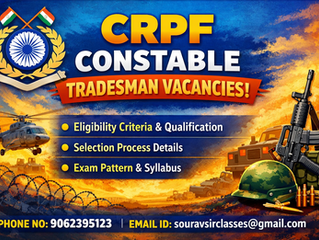 CRPF Constable Tradesman Recruitment 2026 vacancy details eligibility salary apply online guide banner image