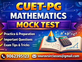 CUET-PG Mathematics mock test interface showing multiple-choice questions, advanced mathematical problems, and detailed solutions for postgraduate entrance exam preparation, helping students improve accuracy, problem-solving skills, and performance through structured practice and exam-level questions.