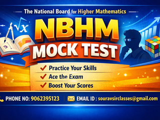 NBHM mock test practice page displaying advanced mathematics questions with detailed solutions for National Board for Higher Mathematics exam preparation, designed to help students improve problem-solving skills, accuracy, and performance through structured and exam-level practice sets.