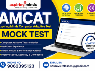 Aspiring Minds Computer Adaptive Test AMCAT mock test interface displaying adaptive questions on logical reasoning, quantitative aptitude, and technical skills with performance analytics dashboard, score insights, and progress tracking for students preparing for placement exams and job assessments in a professional online test environment designed for accuracy and real exam simulation experience.