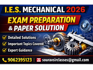 IES 2026 Civil Mechanical exam paper solutions with detailed explanations
