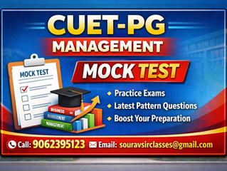 CUET PG Management mock test interface showing multiple choice questions, detailed solutions, and performance analysis dashboard designed for postgraduate entrance exam preparation, helping students improve accuracy, time management, and overall exam readiness in a structured and effective way.