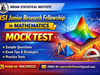 Indian Statistical Institute ISI JRF Mathematics mock test interface displaying advanced level practice questions, problem-solving exercises, and detailed solutions for Junior Research Fellowship entrance exam preparation, helping students improve accuracy, speed, and conceptual understanding in mathematics.