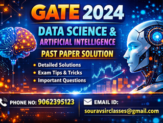 GATE Data Science and Artificial Intelligence past paper solutions with detailed explanations and answer key for exam preparation