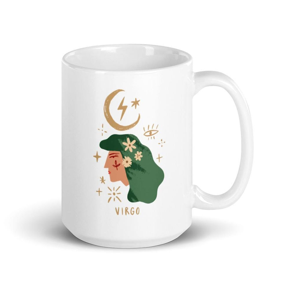 Virgo Zodiac Girl Coffee Mug - Astrology