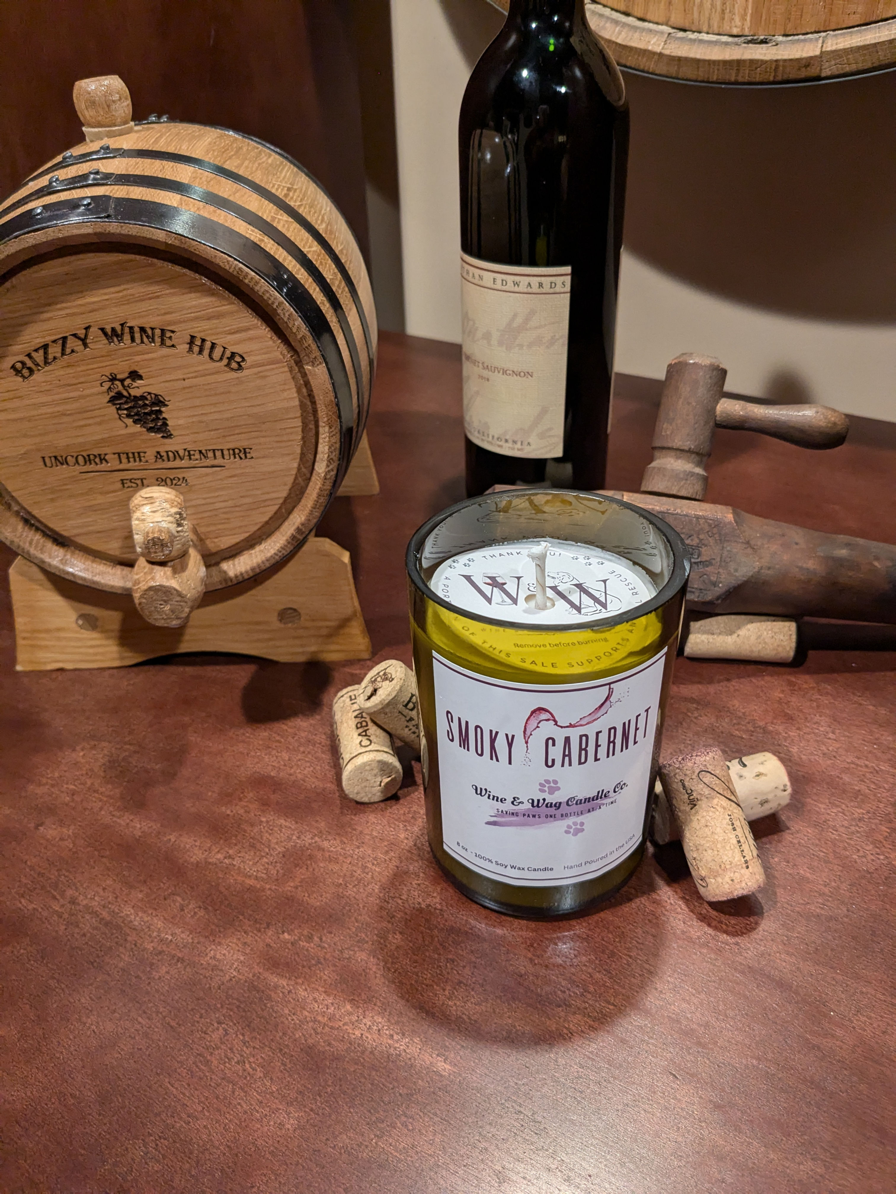 Wine & Wag Candles - Smoky Cabernet