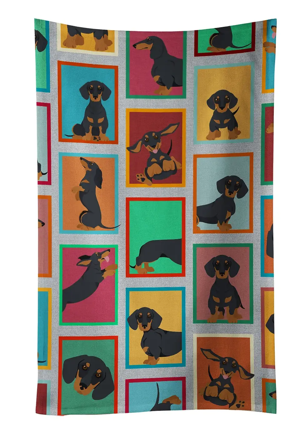 Black and Tan Dachshund Kitchen Towel
