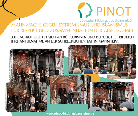 Mahnwache gegen Extremismus und Islamismus in Hanau