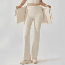 High Waist Flared Yoga Pants Soft Stretch