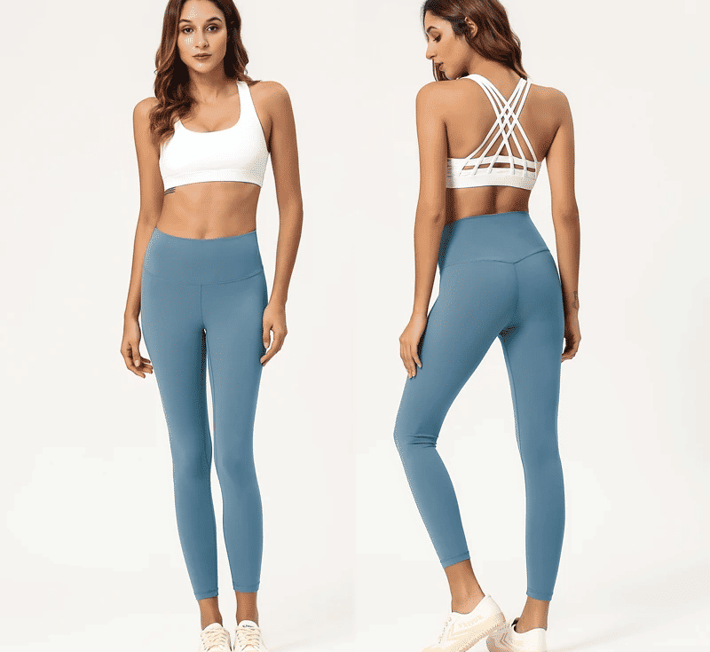 Women'sBreathable Yoga Leggings High Waist Solid Color