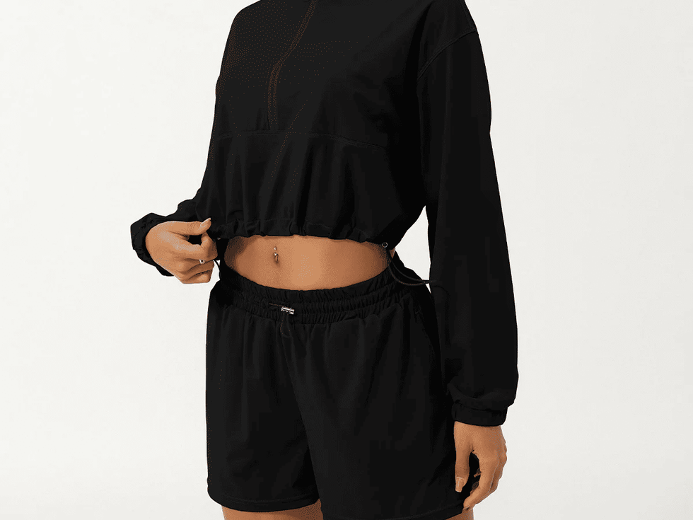 Women's Outdoor Running Suit Solid Color Breathable Quick Dry Yoga Set