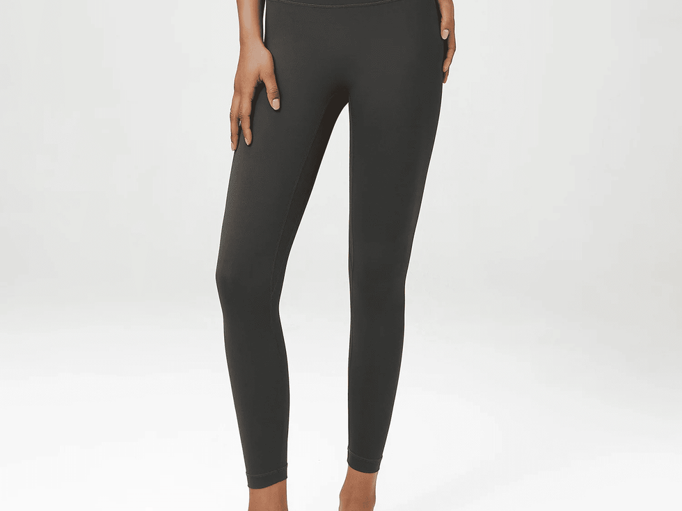 Stretchy Soft Yoga Leggings High Waist 25in Solid Color