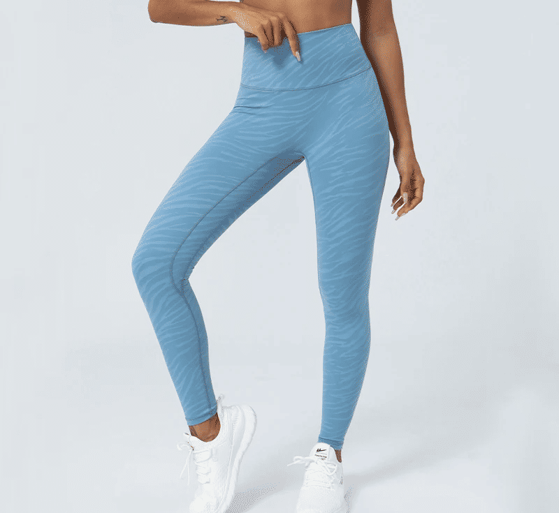 Women's High Waist Yoga Pants Stretchy Soft Zebra Stripe
