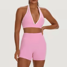 Women Two-Piece Fitness Yoga Set Breathable Quick Dry Workout Outfit