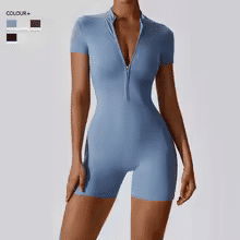 Women's Stretchy One-Piece Yoga Jumpsuit Slim Fit Athletic Romper