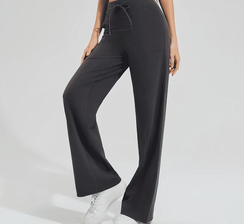 High Waist Flared Yoga Pants Breathable Quick-Dry