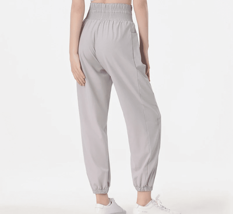 Women'sOutdoor Running Jogger Pants High Waist Drawstring