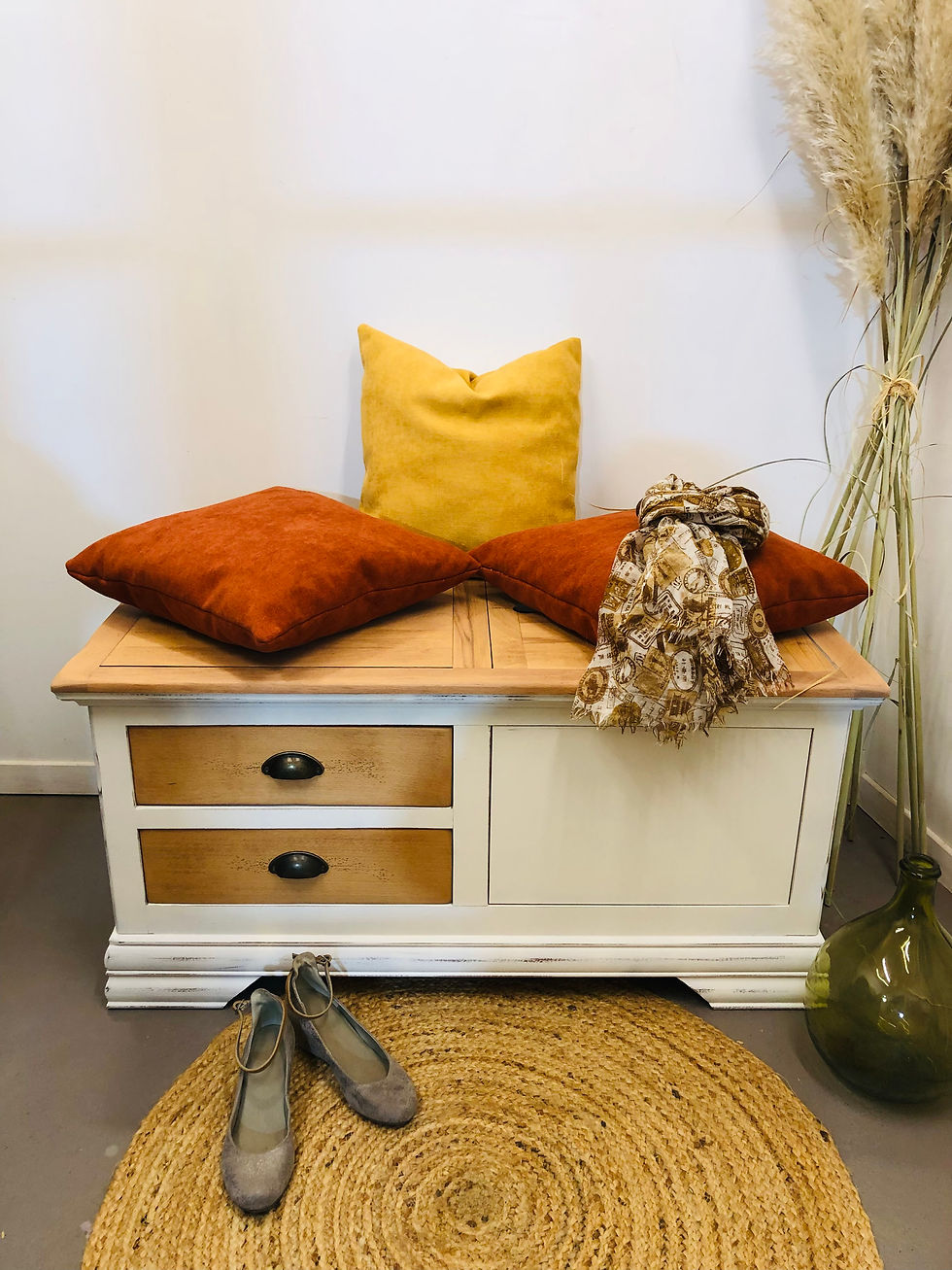 Miniature : Table basse coffre en merisier