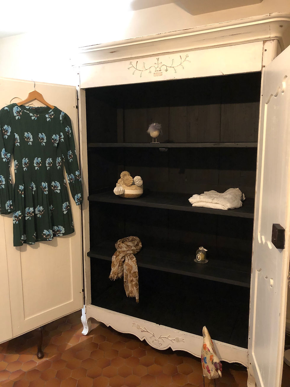 Miniature : Armoire normande shabby chic