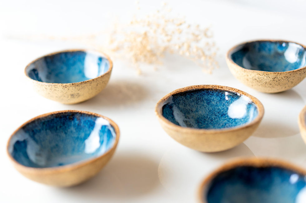 Thumbnail: Oval Serving Dish with Three Bowls