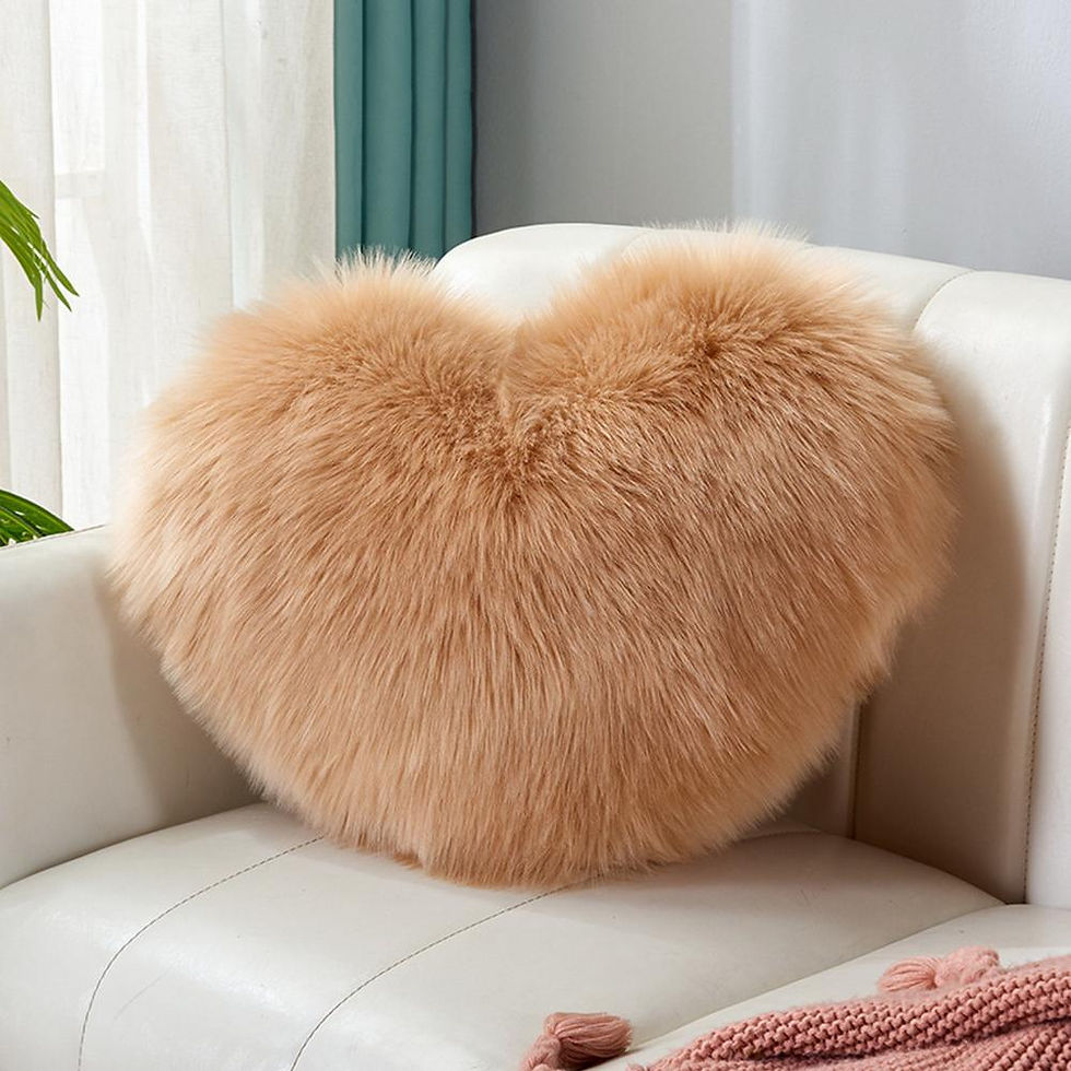 Thumbnail: Fluffy Hearts Pillow