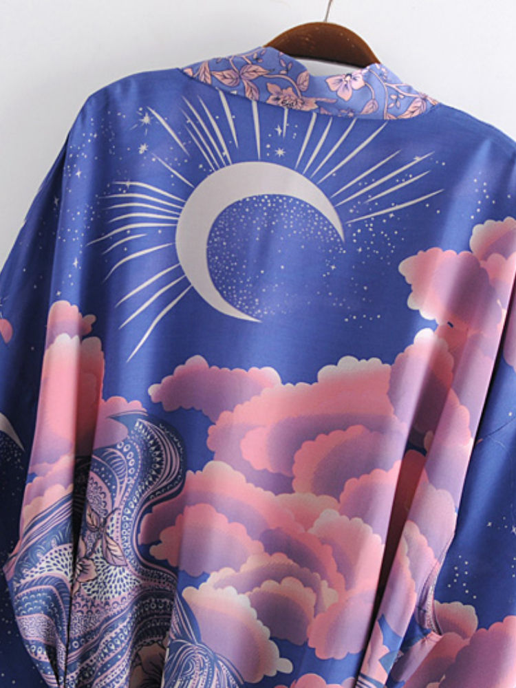 Thumbnail: Boho Vintage Star and Moon Kimono 
