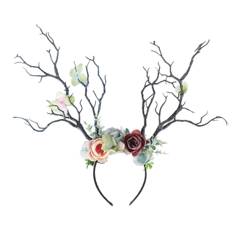 Thumbnail: Floral Elk Horn Headband 