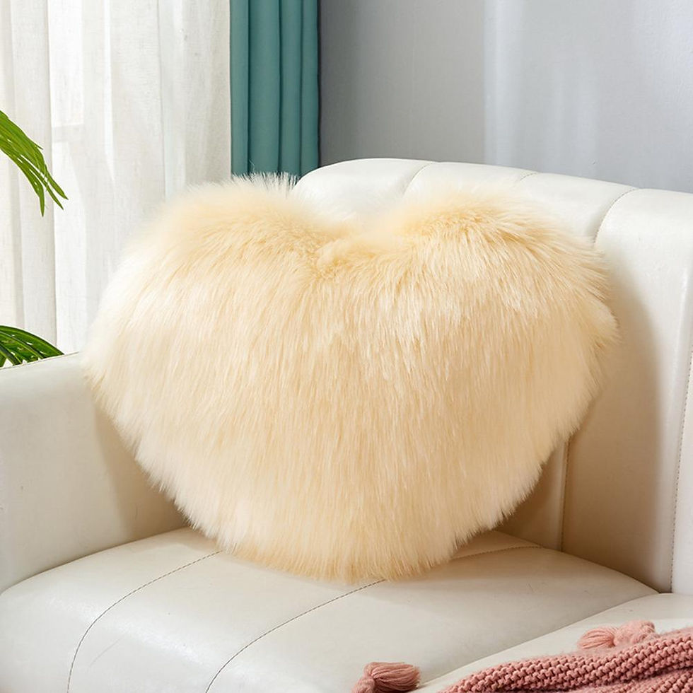 Thumbnail: Fluffy Hearts Pillow