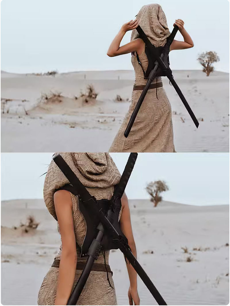 Thumbnail: 2 Pieces Set Wasteland Dress