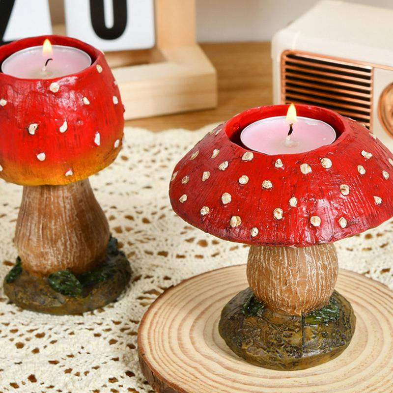 Thumbnail: Mushroom Candle Holder 1 Pair 