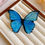 Thumbnail: Fairy Dark Blue Butterfly Hair Clip