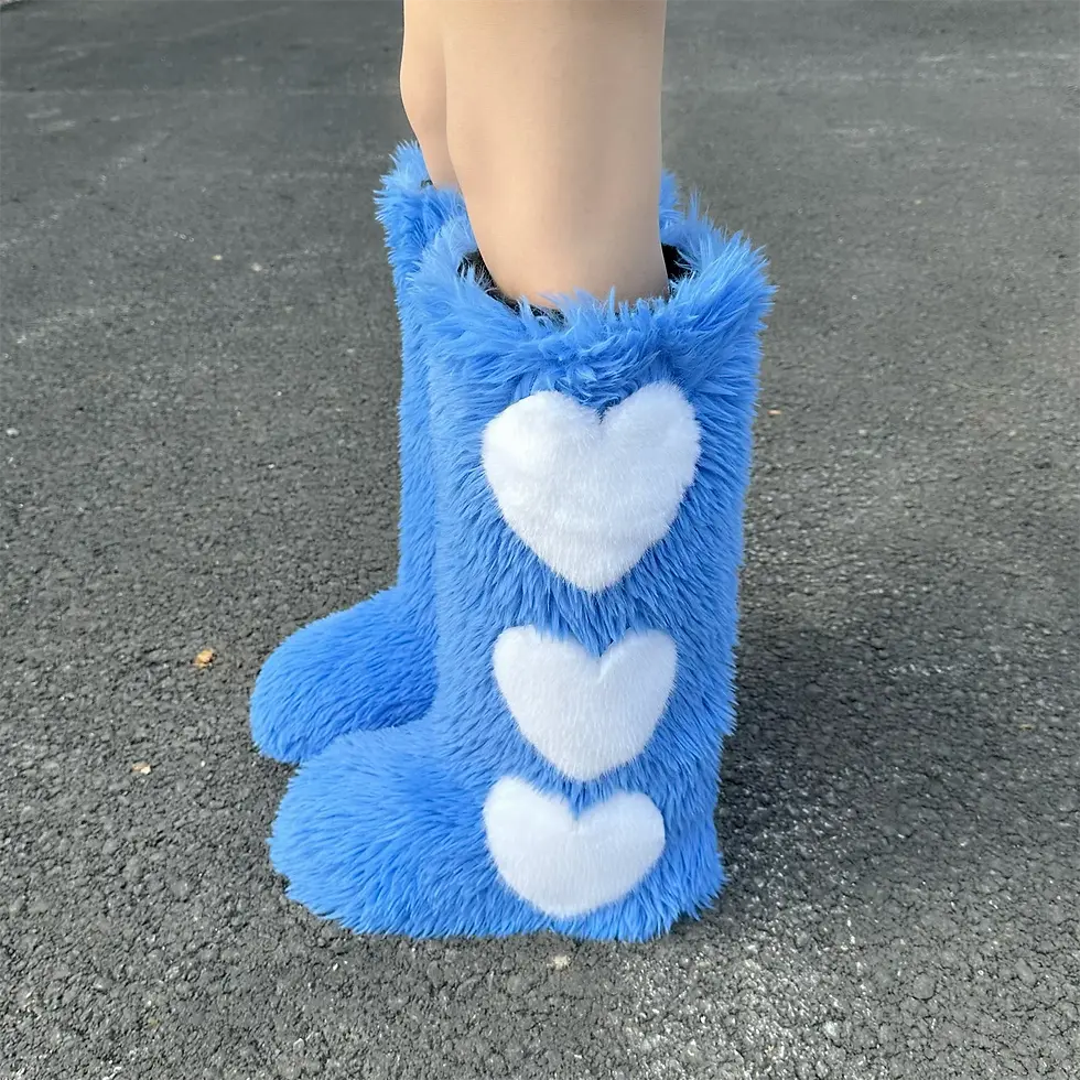 Thumbnail: Candy Girl Heart Shaped Boots 