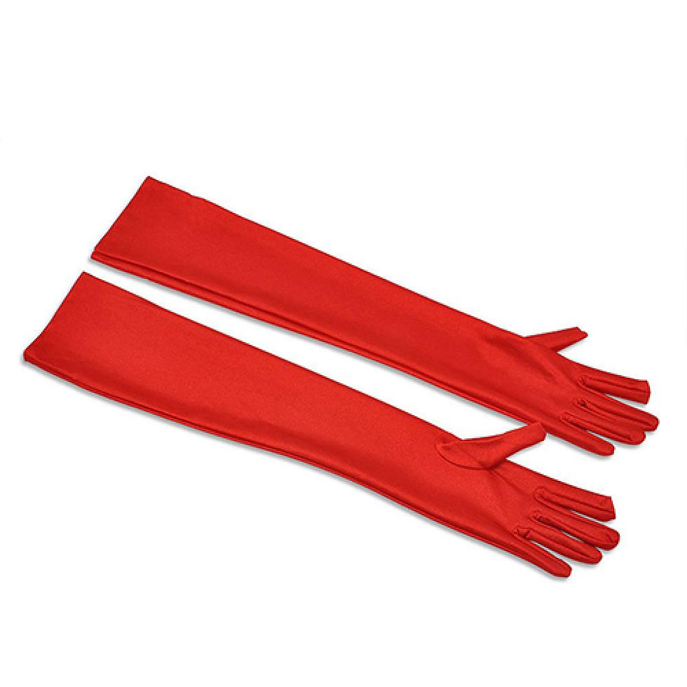 Thumbnail: 1 Pair Satin Gloves