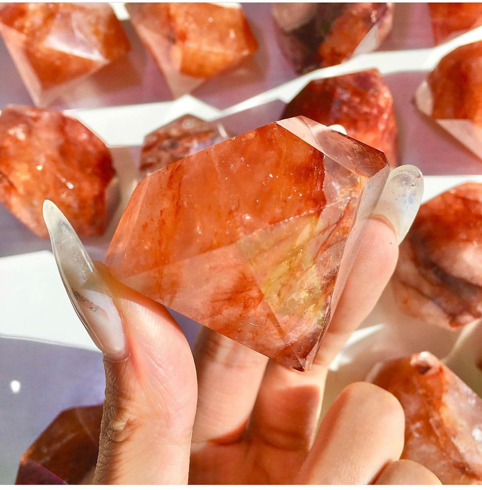 Thumbnail: 1Pc 4.5-5cm Natural Fire or Rose Quartz 