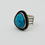 Thumbnail: Tufa Cast Lone Moutain Turquoise Triangle Ring
